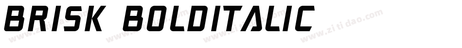 Brisk BoldItalic字体转换